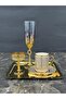 6-Person Gold Coffee Presentation Set – Gold Coffee Cup, Turkish Coffee Cup, Coffee Saucer and Tray - Luxury Coffee Set - 4