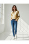 Women Gold Printed Satin Long Sleeve Shirt - 2