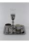 6-Person Silver Coffee Presentation Set – Silver Coffee Cup, Turkish Coffee Bowl, Coffee Saucer and Tray - Luxury Coffee Set - 4