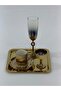 6-Person Gold Coffee Presentation Set – Gold Coffee Cup, Turkish Coffee Cup, Coffee Saucer and Tray - Luxury Coffee Set - 7