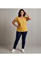 Women's Plus Size Cotton V-Neck Short Sleeve Comfortable and Stylish Basic T-Shirt - 3