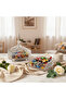 Elegant Clear Glass Candy Jar with Lid Stylish Serving Container for Sweets 22 x 16 cm - 2