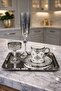 6-Person Silver Coffee Presentation Set – Silver Coffee Cup, Turkish Coffee Bowl, Coffee Saucer and Tray - Luxury Coffee Set - 2