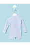 Infant Boys Blue Striped Onesie Swimwear - 4