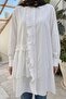 White Tunic with Ruffles and Patches - 2