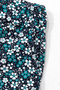Women's Florina Normal Waist Elastic Waist Floral Printed Narrow Leg Stretchy Combed Cotton Trousers Blue - 5