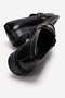 Buckle-Strapped Women's Casual Shoes Black Wrinkled - 4