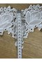 Dense Embroidered Floral Motif Lace Ribbon (1 Meter) - 4