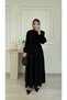 Molly Nelly Women's Button Detailed Long Muslin Dress