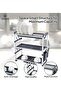 Life Smile 3 Tier Dish Drying Rack with Drainer, Cutlery and Cup Holder 60.9cmX26.7cmX57.7cm - 3
