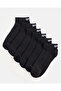 Boys Black Text Ankle Length Socks Set 3 Pairs