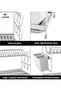 Life Smile Aluminium 2 Tier Dish Rack with Anti-Slip Rubber Fleet 49.7cmX25cmX37.7cm-silver - 3