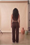 Women's Relaxed Fit White Striped Loose Baggy Sweatpants - 3