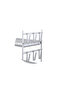Life Smile Aluminium 2 Tier Dish Rack with Anti-Slip Rubber Fleet 49.7cmX25cmX37.7cm-silver - 8