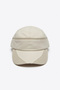 Unisex Dark Beige Zipper Detailed Outdoor Sports Cap Hat |   Adjustable Casual Model
