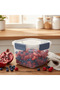 Super Lock Plastic Square Food Container With Lid 1500 ml-Blue&Transparent - 2
