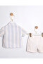 Lily Co Striped Shirt Baby Boy 3-Piece Set - 3