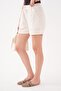 Women's Butcher Pocket Linen Shorts 260419 - - 4