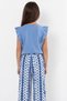 Girl's Ruffle Sleeve Printed T-Shirt and Patterned Casual Pants Set Daily Stylish and Comfortable Combination - 2