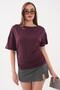 Women's Oversize Blouse with Gathered Side Detail 260448 - 3