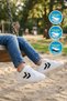White Black Velcro Lightweight Skin Unisex Children's Sports Shoes 900869 Hml Malmo Jr - 3