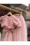 Lily co girl's skirt set with rose detail - 2 piece set - 4