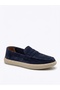 Ba0251 100% Genuine Leather Inside and Out Men's Navy Blue Suede Casual Loafer Rubber Comfortable Sole Stitched a - 6