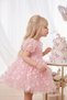 Girl's 3D Butterfly Tulle Princess Dress V-Neck Bow Birthday 1-5 Years - 5