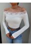 Strappy Lace Detail Blouse - 3