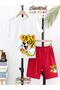 Yandan Aslancik Printed Top and Shorts/T-Shirt Two-Piece Summer Children's Set