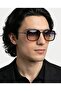 Debt Köprülü Black Gradient Metal Unisex Sunglasses with Double Color Lenses - 3