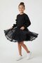 Black Pom-Pom Tutu Skirt Girl's Set 23997 - 3