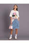 Senior Girls Blue Denim Skirt - 2