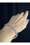 Women's Steel Bracelet - 4-Leaf Clover Model with Full Stones, Bracelet for Lover, Spouse, Mother - 2