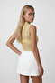 Yellow Sleeveless Lace Blouse Alc-X15477 - 4