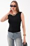 Women's Side Gathered Sleeveless Blouse 260532 - 2