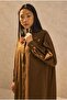 Hakim Collar Long Tunic Brown - 3