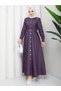 Button Detailed Denim Jeans Hijab Dress Rc6037
