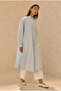 Hakim Collar Long Tunic Ice Blue - 3
