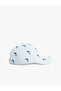 Dolphin Embroidered Detailed Striped Cap Hat - 2