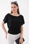Women's Short Sleeve Boat Neck Blouse 260484 - 4