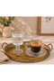 Venus 65 ml Glass Coffee and Water Glasses Set of 6 – Mini Glass Set with Stylish Design and Footed Design - 5