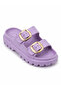 Women's Double Buckle Slippers - 4