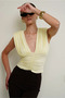 Vatkali V-Neck Blouse with Gathered Effect and Tightening Effect - 3