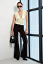 Vatkali V-Neck Blouse with Gathered Effect and Tightening Effect - 4