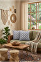 Soft Embossed Textured 2-Piece Cushion Cover Bohemian Punch Sofa Cover Pillowcase , Cushion - 4