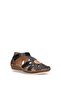 26By67.26016C Women's Genuine Leather Flat Sandals Black - 3