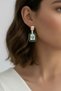 Glb-stl41414 stone earrings - gold - 2