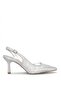 Elit Mst1180Zs Women's Classic Heeled Shoes Silver - 2