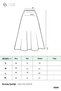 Women's Flared Black Color Zipper Detailed Summer Long Skirt 18264 - 2